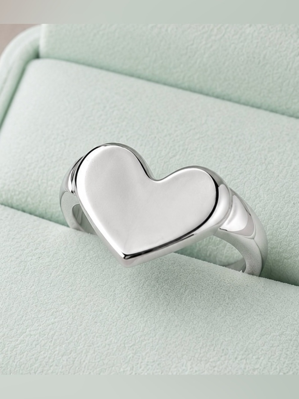 Sterling silver heart ring size 6-9 - Picture 11 of 13